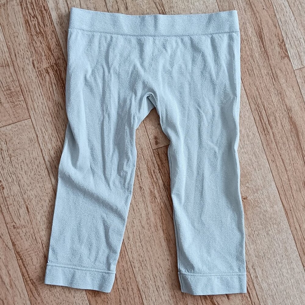 Silver Sparkle Girls Leggings